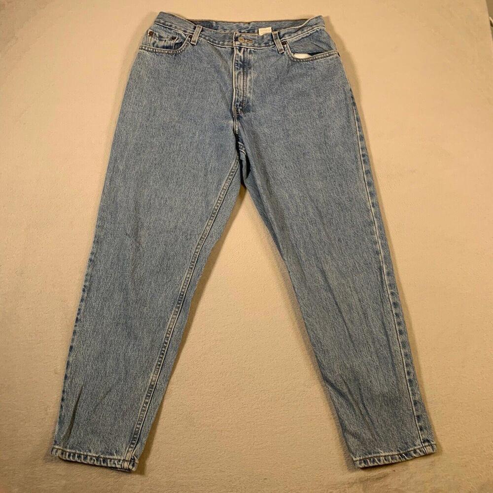 Vtg Levi's 550 Size 14P Jeans Relax Fit Tapered Leg Hi Rise‎ Baggy Denim Womens